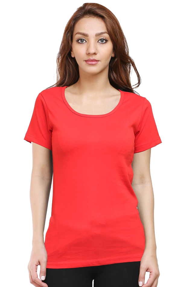 Solid Women round neck t-shirt