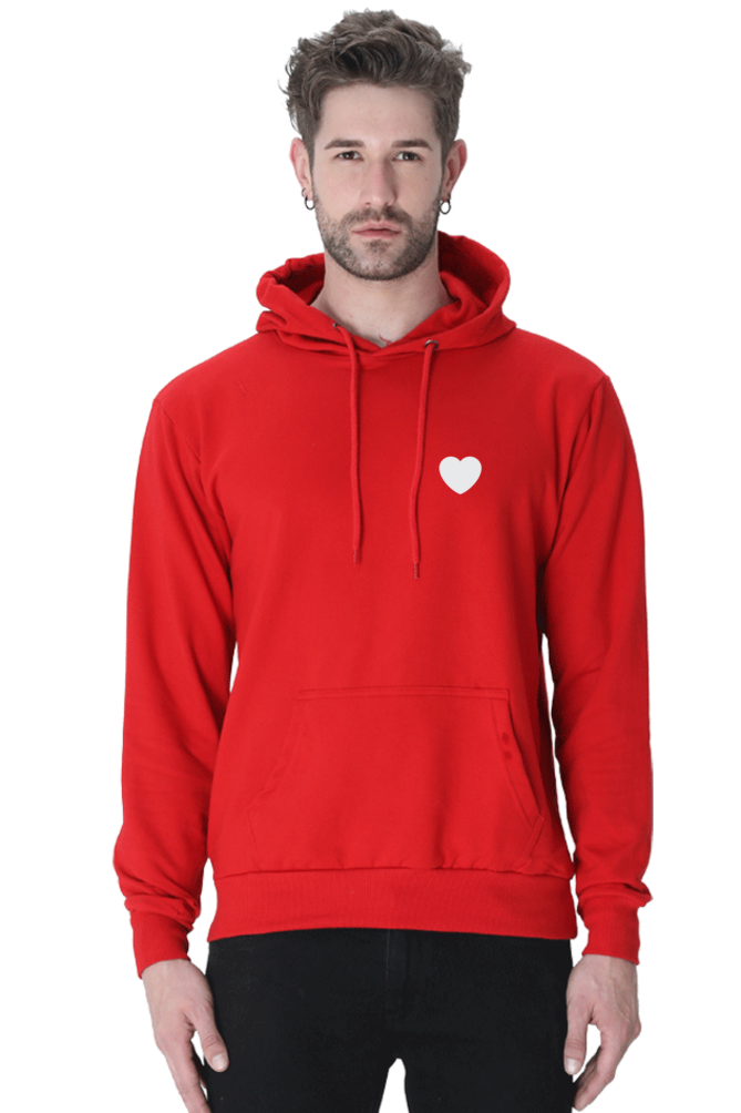 I love you baby hooded sweatshirt in red
