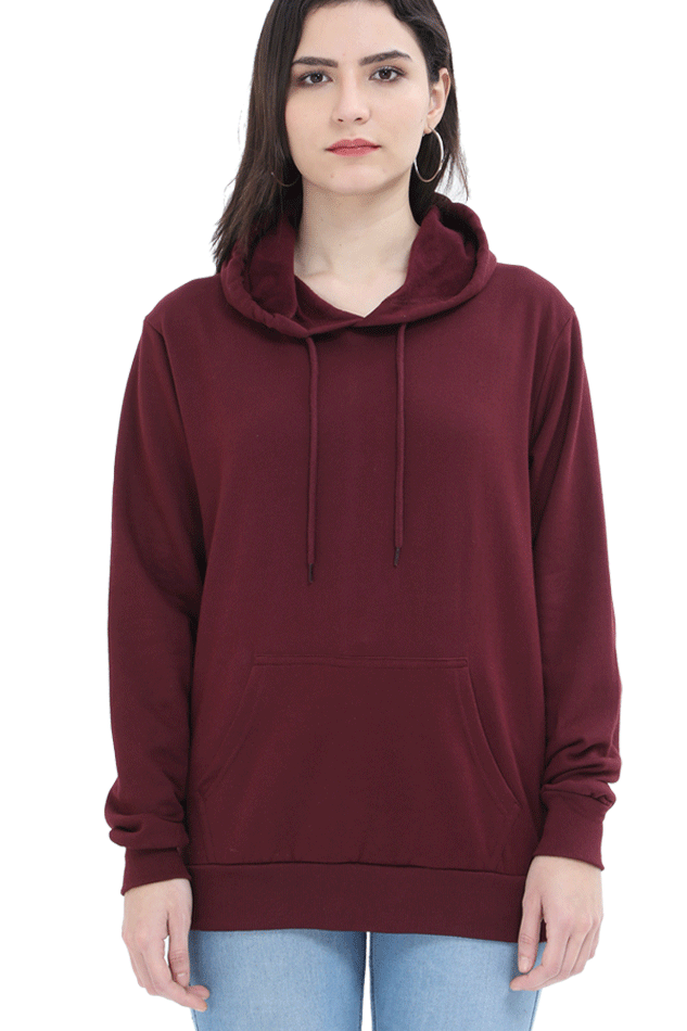 Solid Unisex Hooded Sweatshirt