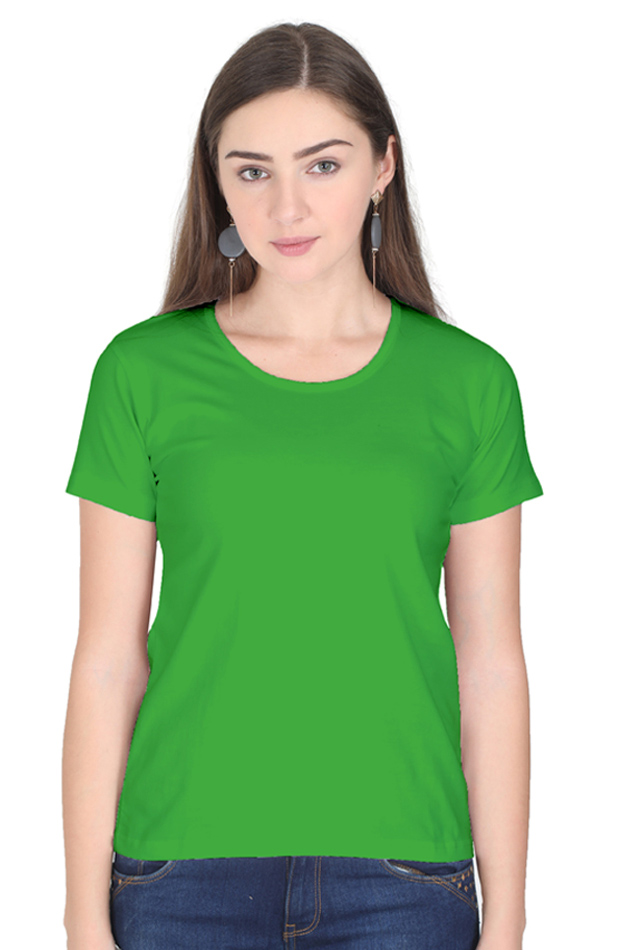 Solid Women round neck t-shirt