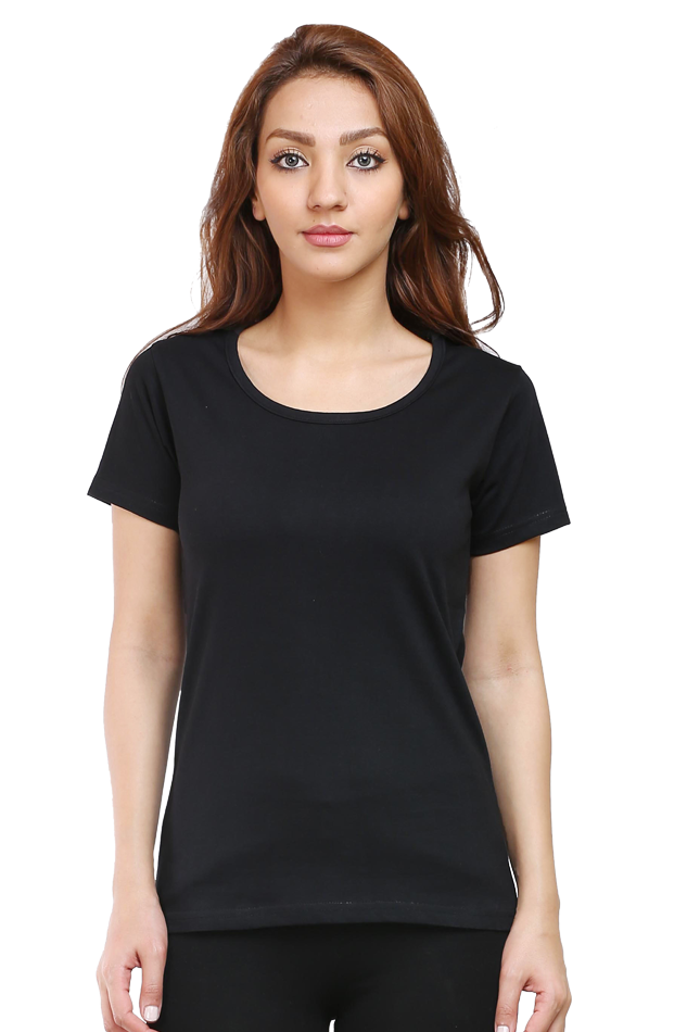Solid Women round neck t-shirt
