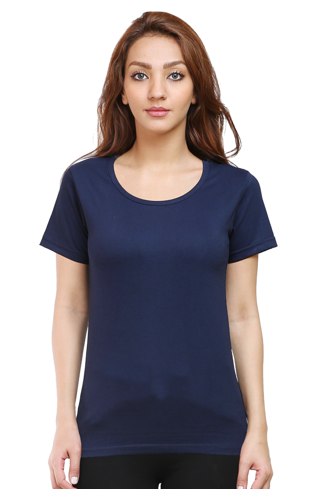 Solid Women round neck t-shirt