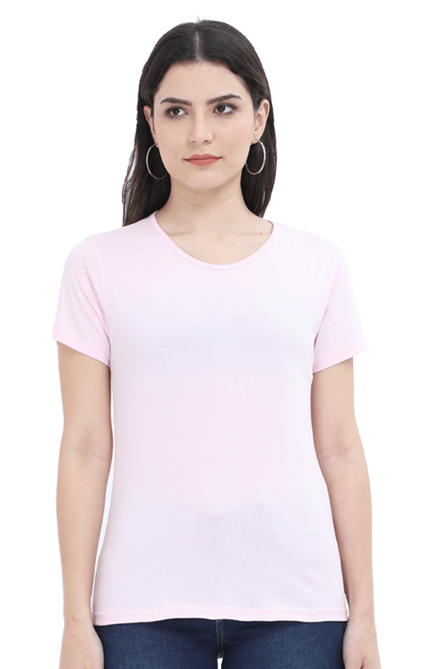 Solid Women round neck t-shirt