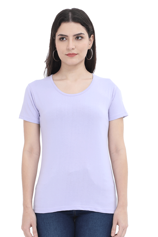 Solid Women round neck t-shirt