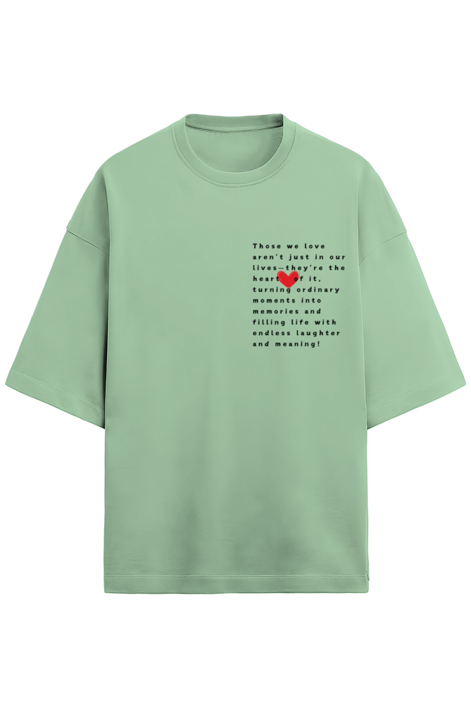 love letter Oversized French terry t-shirt