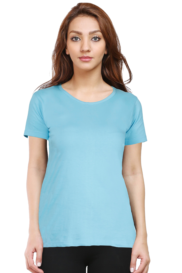 Solid Women round neck t-shirt