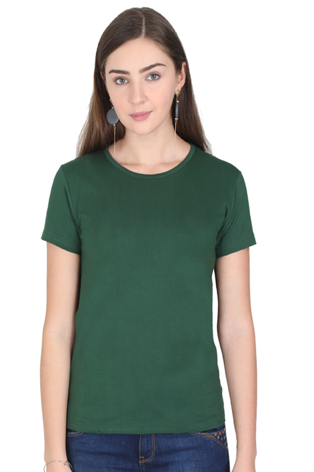 Solid Women round neck t-shirt