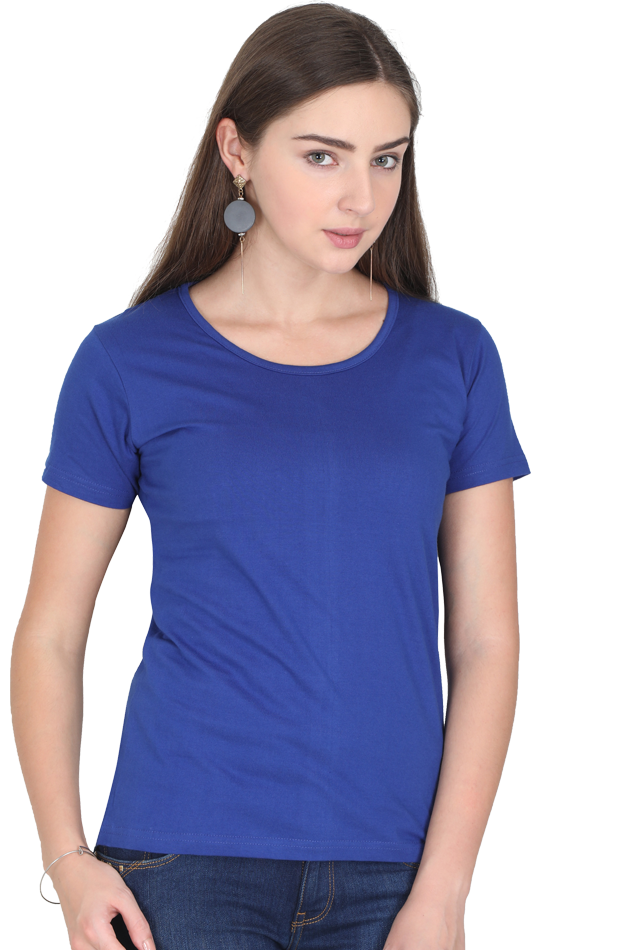 Solid Women round neck t-shirt