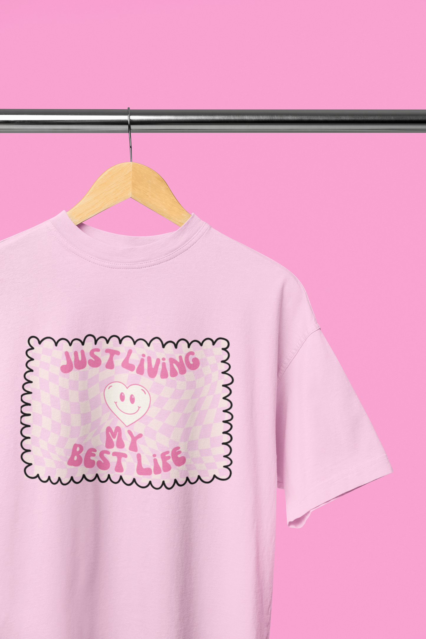 Best life pink t-shirt