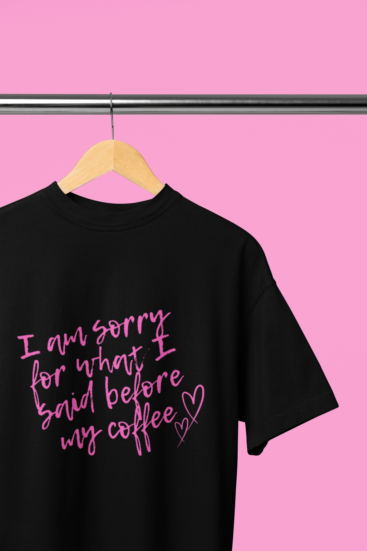 Coffee Oversized Black t-shirt