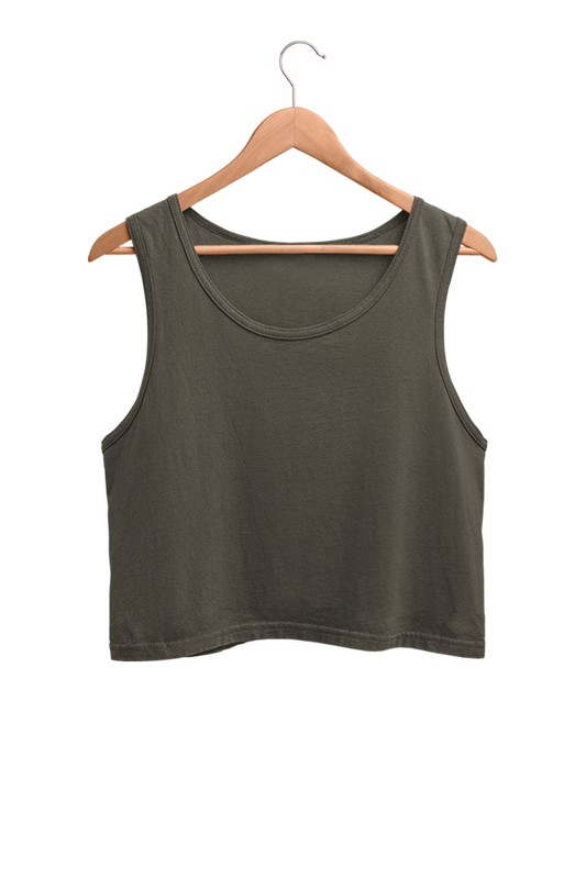 Solid Cropped Tank Top