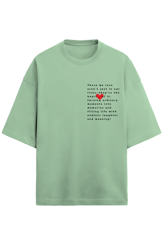 love letter Oversized French terry t-shirt