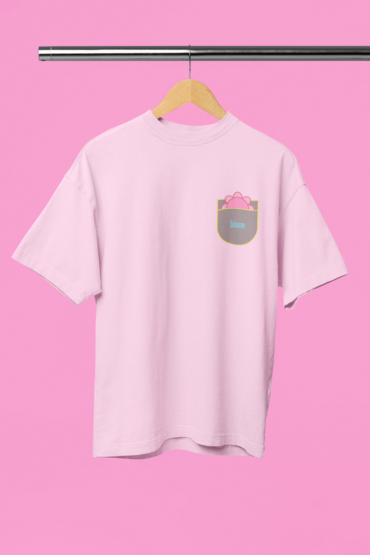 Bloom Oversized pink t-shirt