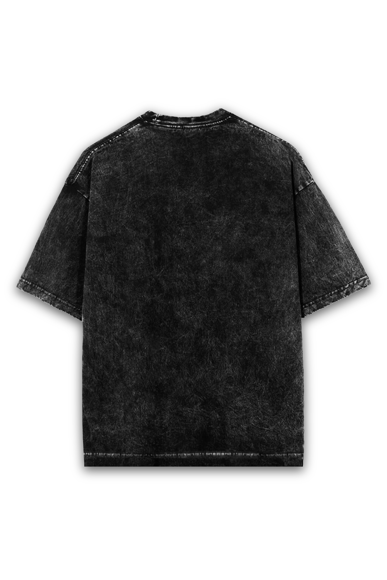 Born pink Acid Washed Oversized Black t-shirt