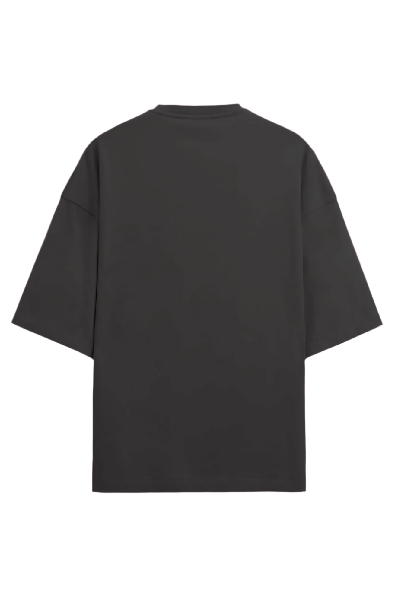 Howdy Oversized black t-shirt with plain back