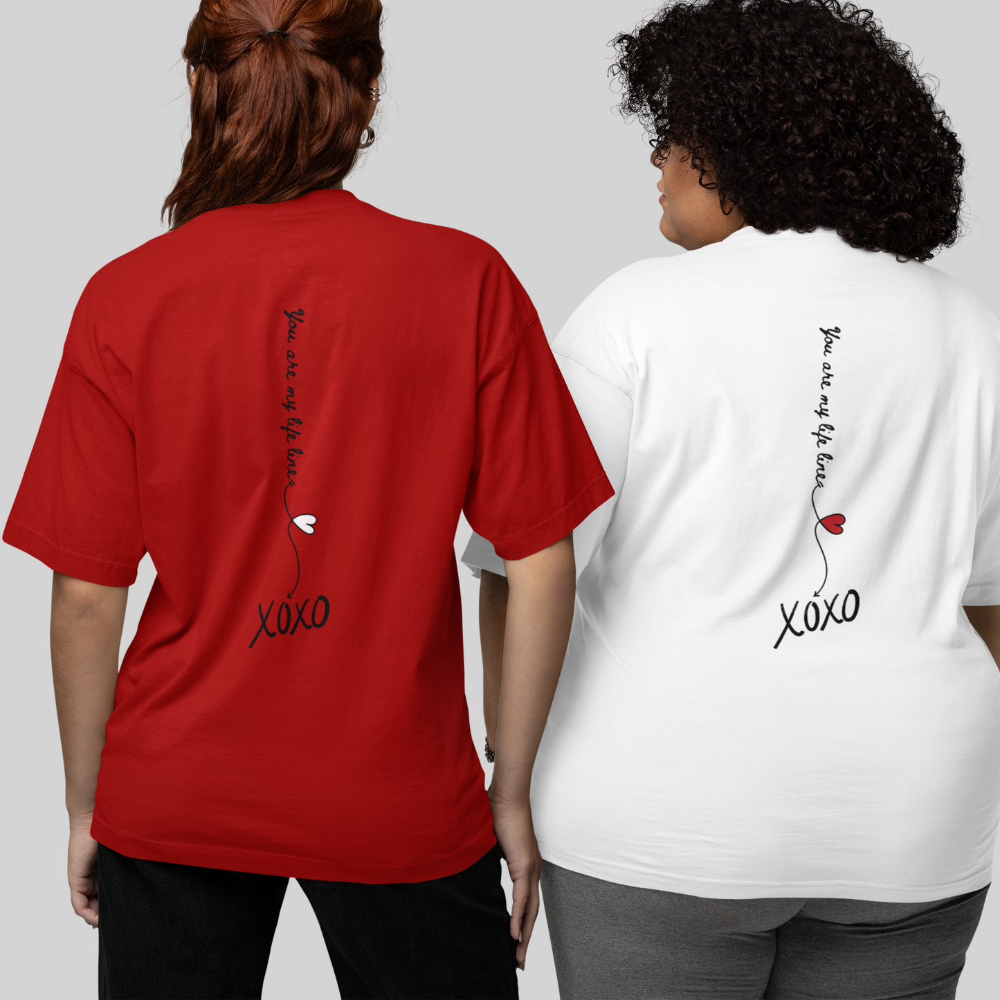 you are my life line oversized t-shirt