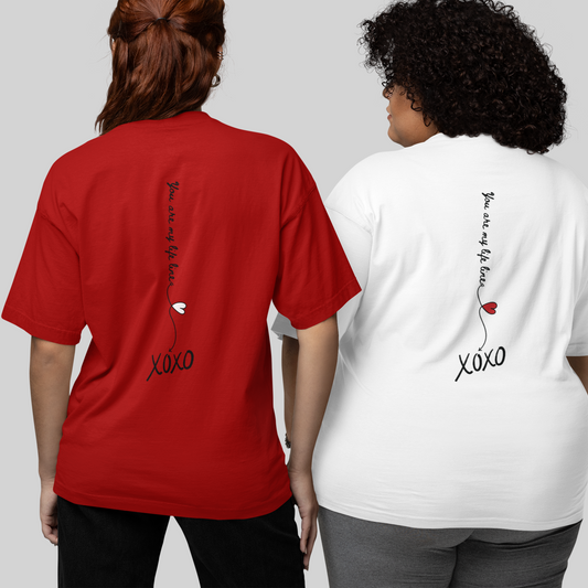 you are my life line oversized t-shirt